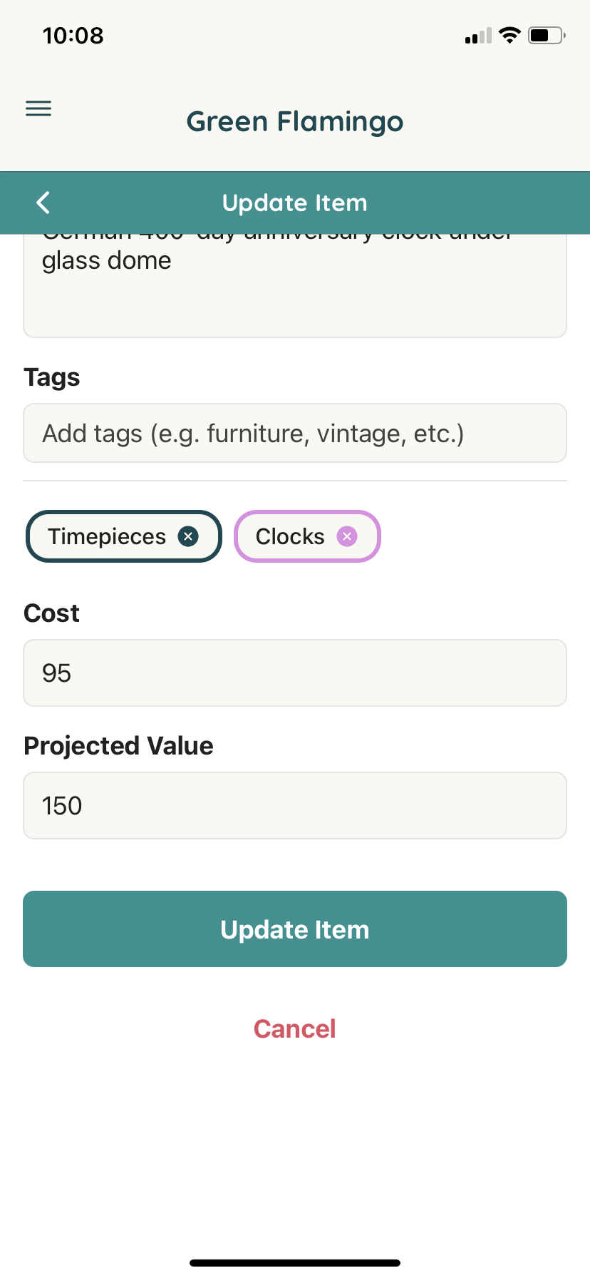 Item Details