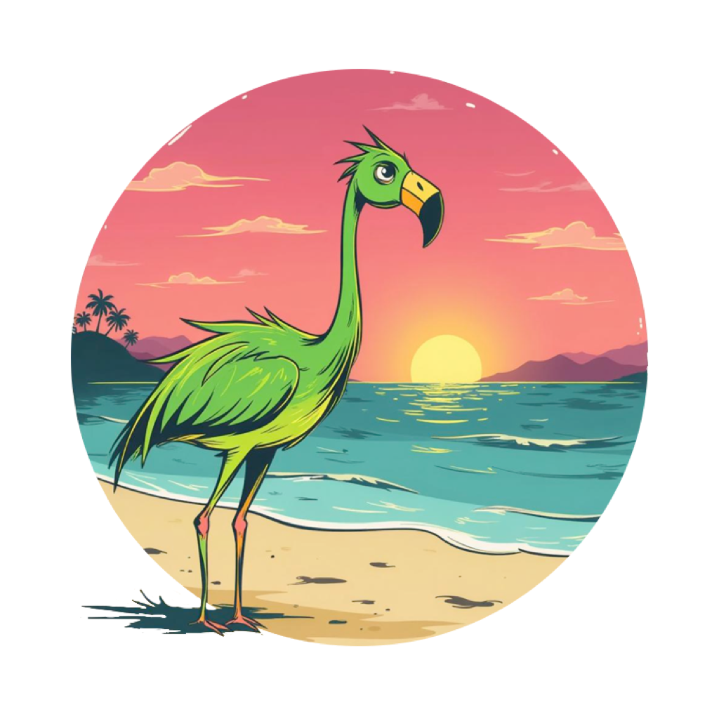 Green Flamingo Logo